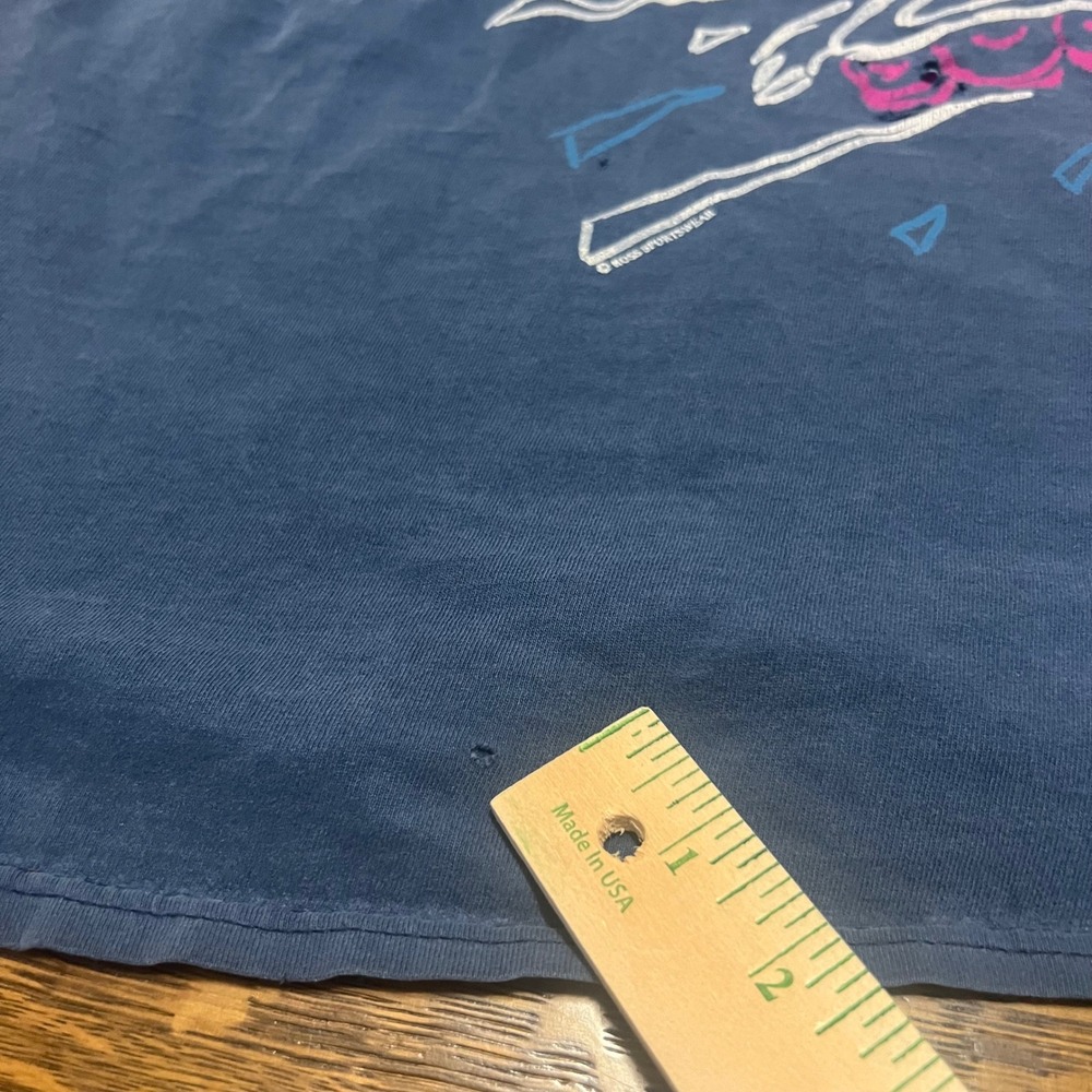Ross Sportswear Blading T-Shirt Mens XL Navy Blue Vintage Inline Skate Graphic - Picture 4 of 15